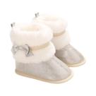 Sapatos Planos De Algodão Antiderrapantes Com Laço Borboleta Para Meninos E Meninas 0-18M Outono Sapatos Planos De Algodão Antiderrapantes Com Laço Borboleta Para Meninos E Meninas 0-18M Outono
