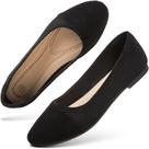 Sapatos rasos hash bubbie femininos, sapatilhas de balé pretas, tamanho 41