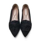 Sapatos rasos HIULYCENCE, sapatilhas de balé femininas com bico fino, pretas