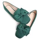 Sapatos rasos Stunner, casuais femininos, sem cadarço, verde, tamanho 40 (8)