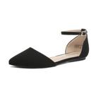 Sapatos Rasteiros Femininos DREAM PAIRS Preto Nobuck Tamanho 8.5