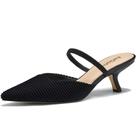 Sapatos Rene-Christine Kitten Heels para mulheres, pretos, tamanho 8