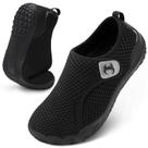 Sapatos Scurtain Wide Diabetic Orthopaedic Bunion masculinos pretos