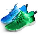 Sapatos Shinmax Fiber Optic LED Light Up USB recarregáveis