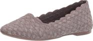 Sapatos Skechers Cleo-Honeycomb Ballet Flat femininos cinza escuro