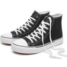 Sapatos, tênis de lona de cano alto, hash bubbie, pretos, US7W