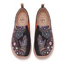 Sapatos UIN Slip On Femininos - Casual, Pintados à Mão em Lona