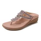 Sapatos vintage com flores, strass, macios e confortáveis Sapatos vintage com flores, strass, macios e confortáveis