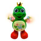 Sapo Dança Brinquedo Animal De Plástico Eletrônico Luz E Som