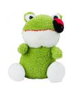 Sapo Verde de Pelúcia Sentado Com Joaninha 20cm Sapo Verde de Pelúcia Sentado Com Joaninha 20cm