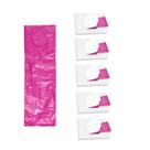 Saquinho De Descarte Para Absorvente Rosa C 60 unidades Kit5