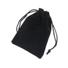 Saquinho de Veludo para Presentes - Preto - Kit com 10 Unidades