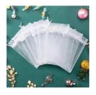 Saquinho Organza Tule Saquinho 9x12 - Branco - 30 Unidades