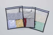 Saquinho para Maternidade Organizador de Mala Preto com Ziper Plastificado 10 Peças Saquinho para Maternidade Organizador de Mala Preto com Ziper Plastificado 10 Peças