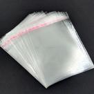 Saquinho Transparente Com Adesivo Aba saco adesivado Cristal 5X8