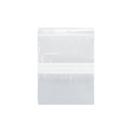 Saquinho Zip c/ tarja Transparente 7x10cm - 100 unidades