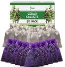 Saquinhos de cedro e lavanda Professor Killamoth (pacote com 20) Evite danos às roupas Saquinhos de fragrâncias domésticas de cedro e lavanda para gavetas e armários
