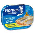 Sardinha c/ Óleo 250g Líquido - 48 unidades - Gomes da Costa Sardinha c/ Óleo 250g Líquido - 48 unidades - Gomes da Costa