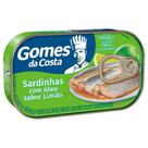 Sardinha Gomes da Costa com Sabor de Limão 125g Embalagem com 50 Unidades
