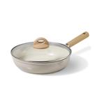 Sartén CAROTE de 25 cm con tapa cerámica antiadherente color topo Sartén CAROTE de 25 cm con tapa cerámica antiadherente color topo