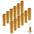 SATUY Cubiertas para Portalámparas de Vela de 4 Pulgadas, 12 Piezas Amarillas