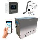 Sauna Gv Steam Inox 9kw Indoor Até 10m³ Touch Wifi + Kit Instalação