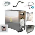 Sauna Impercap 15kw Tubo Luminária Cesto Seixo Pedra Sauna Impercap 15kw Tubo Luminária Cesto Seixo Pedra
