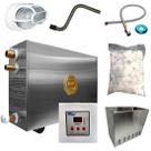 Sauna Impercap 18kw Tubo Luminária Cesto Seixo Pedra Sauna Impercap 18kw Tubo Luminária Cesto Seixo Pedra