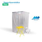 Sauna Residencial Ayurvédica Fixa com Vaporizador e Acessórios