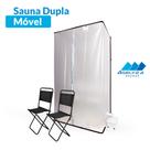 Sauna Residencial Dupla Móvel Compacta e Prática Sauna Residencial Dupla Móvel Compacta e Prática