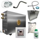 Sauna Vapor 18kw + Kit Completo s/ Porta até 32m³ Impercap