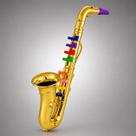 Saxofone Infantil Musical com Teclas Coloridas Brinquedo Educativo em ABS Saxofone Infantil Musical com Teclas Coloridas Brinquedo Educativo em ABS