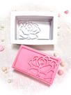 Sb8 molde de silicone sabonete vela rosa retângulo