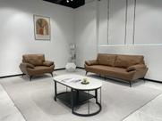 Sc-9907 conjunto internacional sofá 1,93m com 2 poltronas - material ecológico caramelo escritório sala consultório Sc-9907 conjunto internacional sofá 1,93m com 2 poltronas - material ecológico caramelo escritório sala consultório