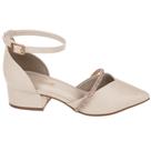 Scarpin Bebecê Salto Bloco Bico Fino Com Fecho T3628-089