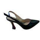 Scarpin Carla Carvalho Salto Taça 9,5 Preto Fosco