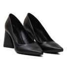 Scarpin Casual Feminino com Salto Geométrico e Sola Confortável