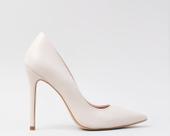 Scarpin CBK Salto Fino 12cm Couro Bege Scarpin CBK Salto Fino 12cm Couro Bege