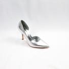 Scarpin Chic Line Luxo Prateado Recorte