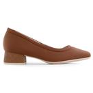 Scarpin Comfortflex Salto Bloco 24-95422 Pinhão