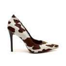 Scarpin Couro Animal Print Cecconello 2931001-1 Scarpin Couro Animal Print Cecconello 2931001-1