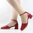 Scarpin Couro Croco Salto Bloco