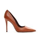 Scarpin Couro Marrom Salto Alto Cecconello 2130008-84