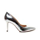 Scarpin Couro Prata Salto Alto Cecconello 2440001-6 Scarpin Couro Prata Salto Alto Cecconello 2440001-6