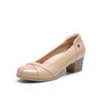 Scarpin DREAM PAIRS Salto Baixo Grosso Bico Fechado Nude 37.5