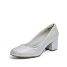 Scarpin DREAM PAIRS SDPU2462W Prata Salto Grosso 6 cm Scarpin DREAM PAIRS SDPU2462W Prata Salto Grosso 6 cm
