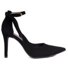 Scarpin Feminino Bebecê Nobuck Salto Fino Elegante Preto Scarpin Feminino Bebecê Nobuck Salto Fino Elegante Preto