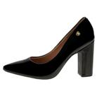 Scarpin Feminino Bico Fino Salto Bloco Alto Vizzano