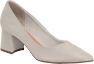 Scarpin feminino bottero 354901 em couro salto bloco 6 cm