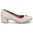 Scarpin Feminino Couro Marfim Usaflex UD29003